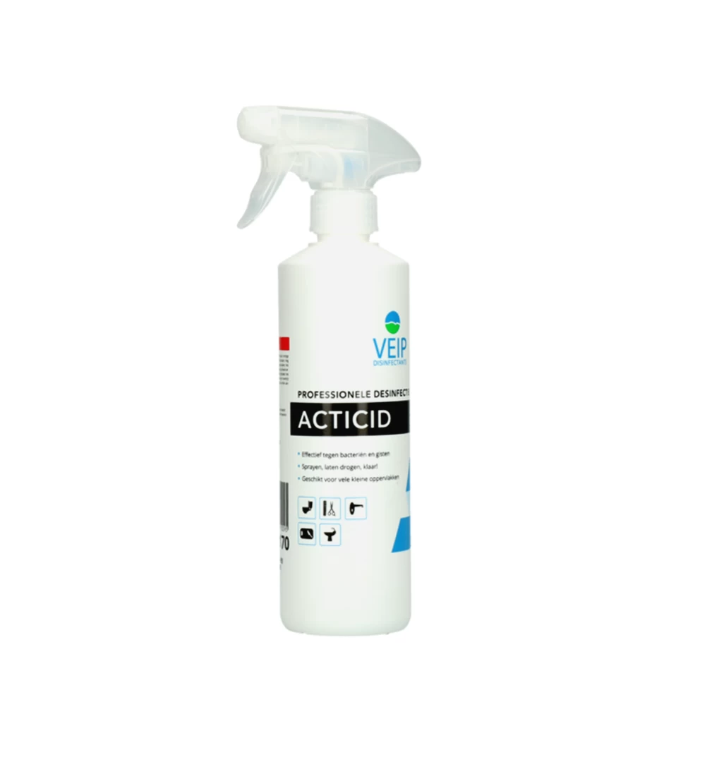 Veip Disinfectants Acticid Desinfectiemiddel 500 Ml Inclusief Sprayer Voor Oppervlakken 1 Veip Disinfectants Acticid Desinfectiemiddel 500 Ml Inclusief Sprayer Voor Oppervlakken