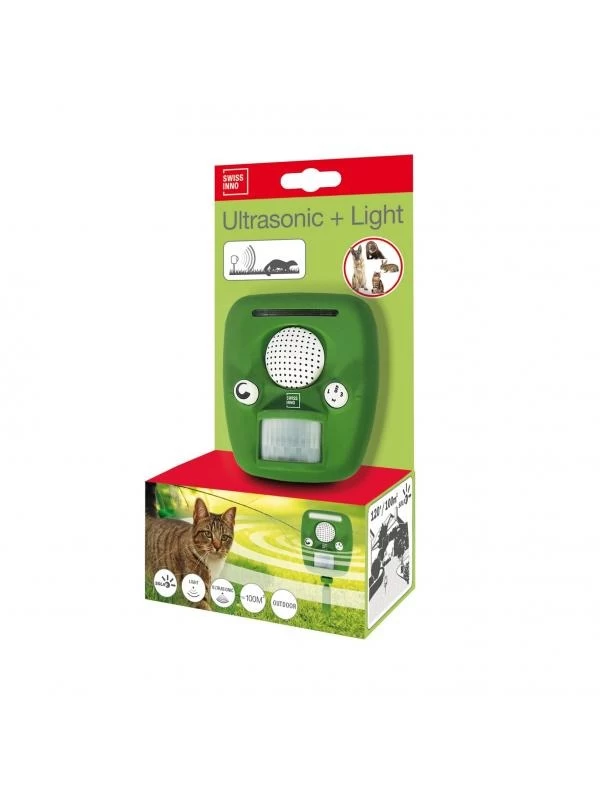 Dierenverjager Solar Pro 150 M² Met Flitslicht Swissinno 2 Dierenverjager Solar Pro 150 M² Met Flitslicht Swissinno - Afbeelding 2