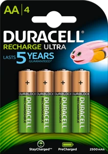 Batterijen Oplaadbaar Duracell Type AA (4 Stuks) -Ongedierte - Plagen Winkel