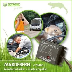 Marterverjager Isotronic Voor (vracht)auto / Caravan -Ongedierte - Plagen Winkel isotronic marterverjager voor auto 78405 c