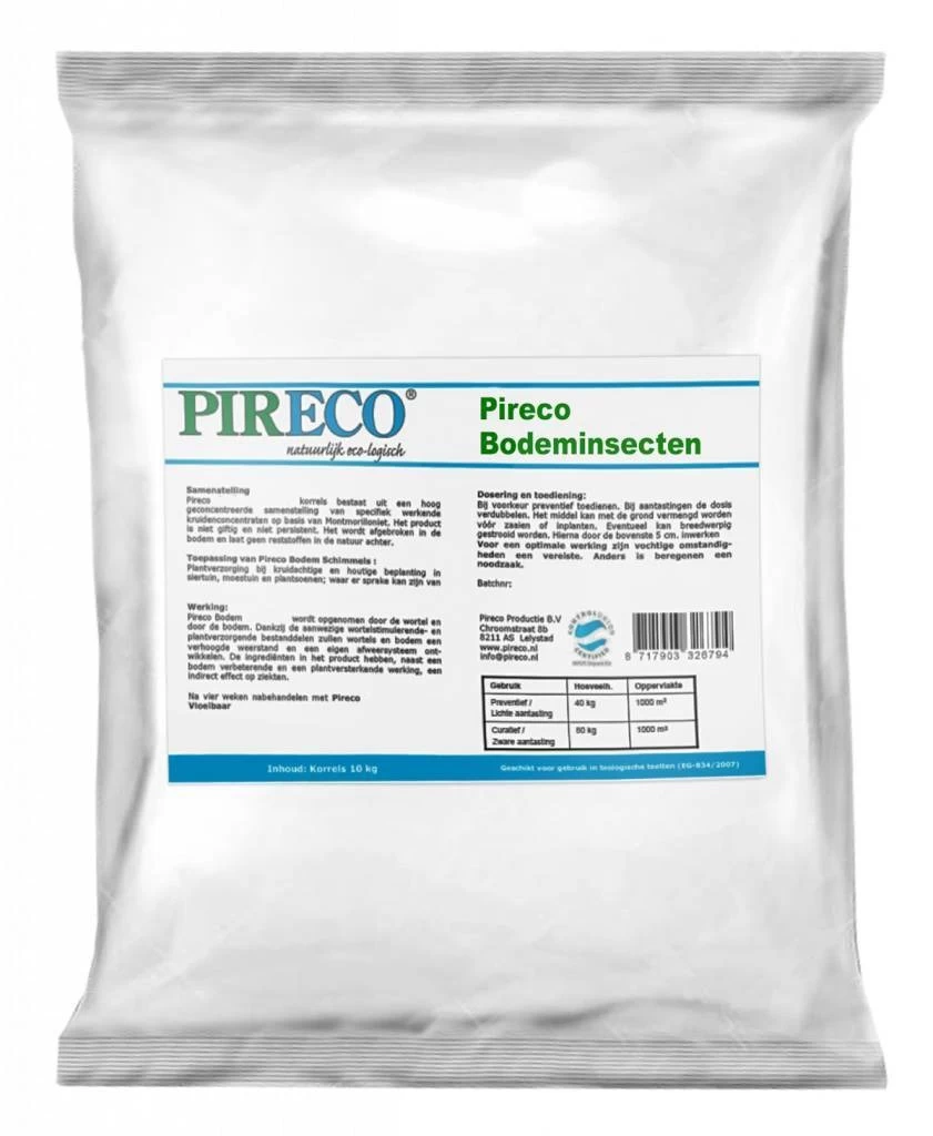 Pireco ® Tercol Bodeminsecten Korrels 20 Kg 1 Pireco ® Tercol Bodeminsecten Korrels 20 Kg