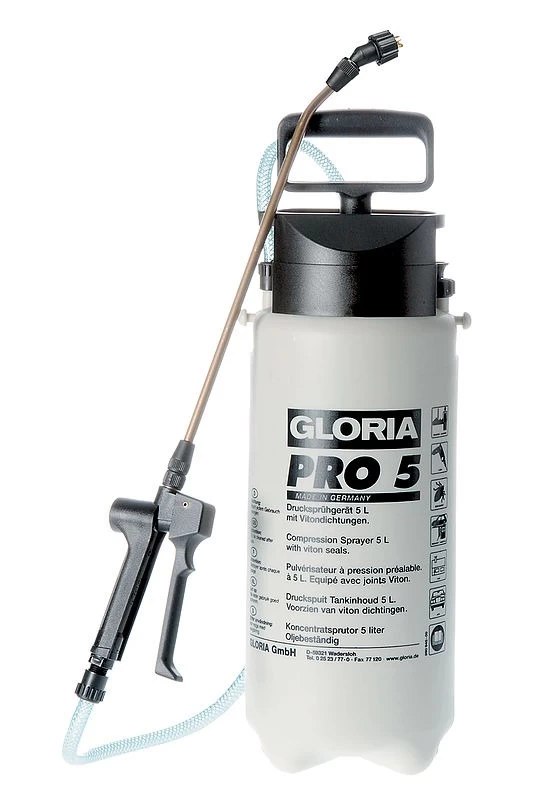 Gloria Pro 5 Oliebestendige Drukspuit - 5 Liter 1 Gloria Pro 5 Oliebestendige Drukspuit - 5 Liter