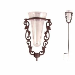 Regenmeter Glas Met Gietijzeren Standaard Esschert